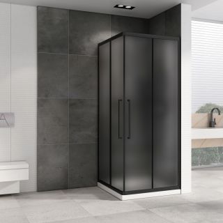 Душевой уголок ABBER Schwarzer Diamant AG02080BMH 80x80см чёрный